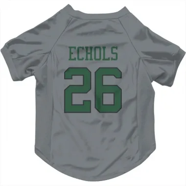 Gray New York Jets Brandin Echols   Dog & Cat Pet Jersey