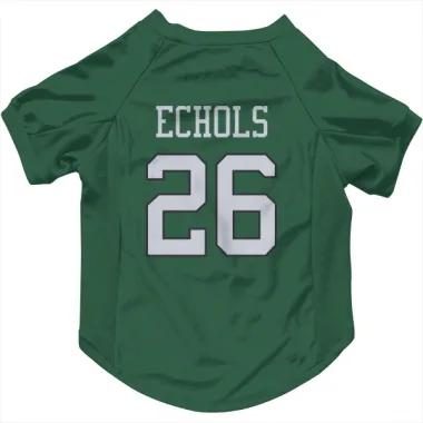 Green New York Jets Brandin Echols   Dog & Cat Pet Jersey