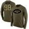 Olive Youth Bruce Hector New York Jets Salute to Service Sideline Long Sleeve T-Shirt